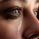Close up of a woman in tears