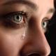 Crying woman close-up
