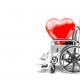 Heart on a wheelchair