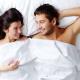 Sexual afterglow couple in bed