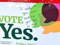 Messages on Savita's mural